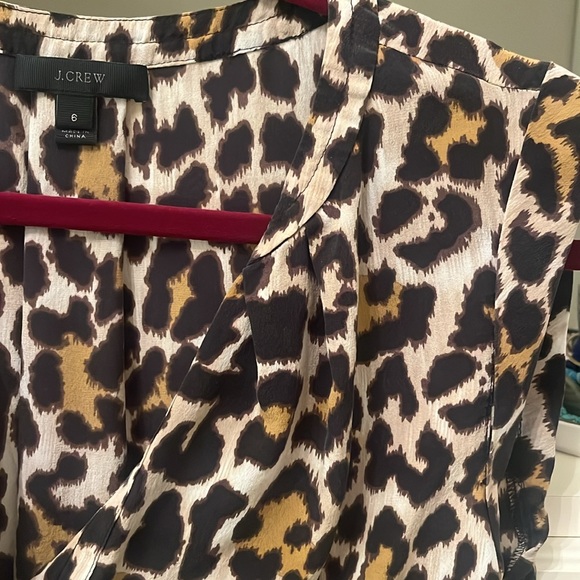 JCrew leopard print blouse - Picture 2 of 3